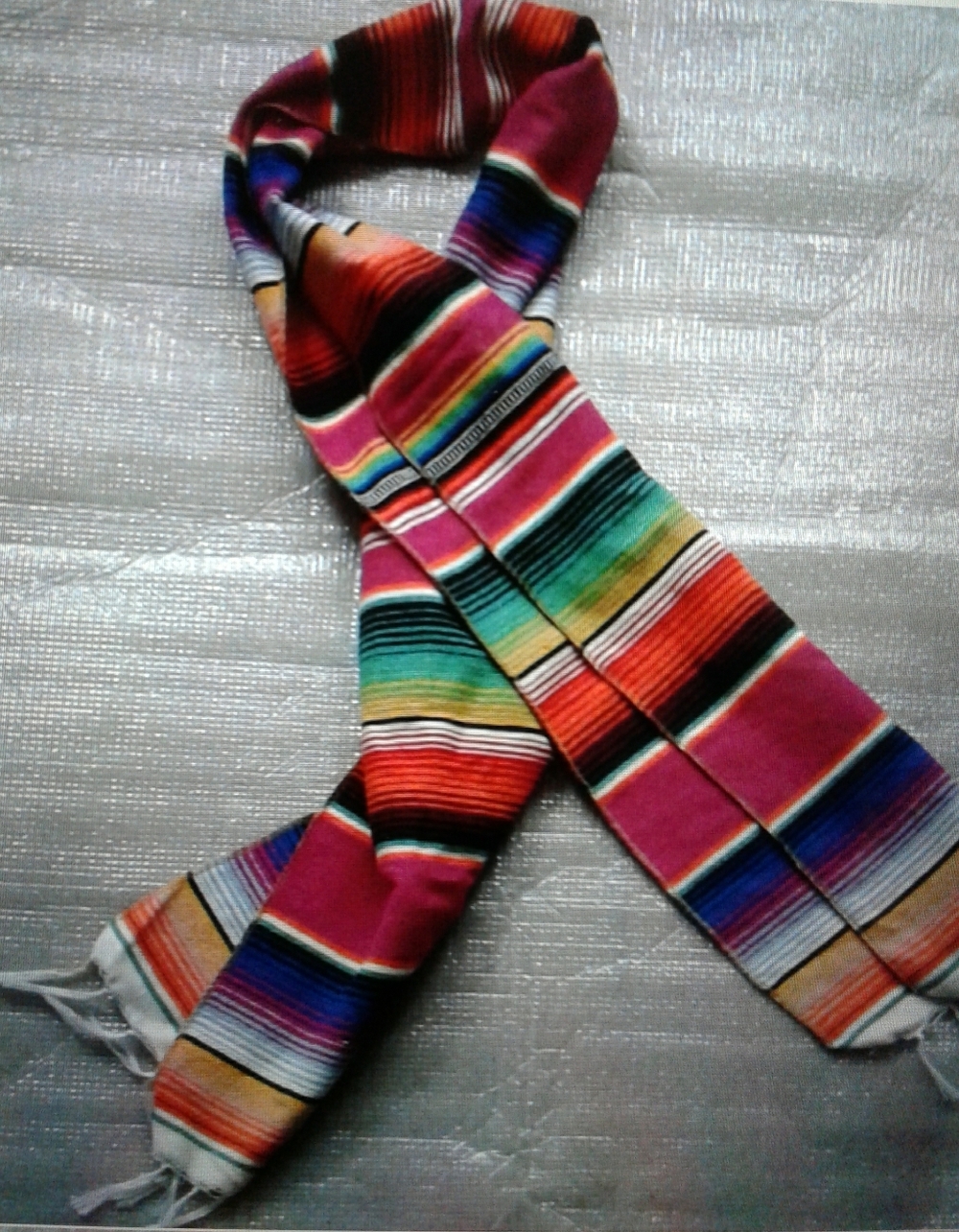 Scarf...Bright Multicolor Striped Scarf